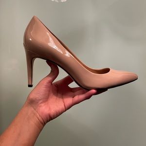 Calvin Klein patent leather nude pumps-Size 9